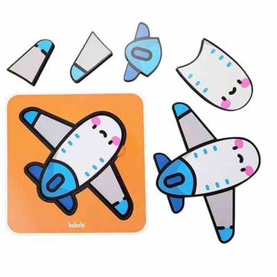 Quebra Cabeça 4 partes - Avião - 6084 - Babebi
