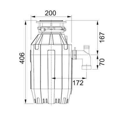 TRITURADOR DE RESIDUOS ALIMENTOS FRANKE TE-125-AS 1 1/4HP 15815 220V