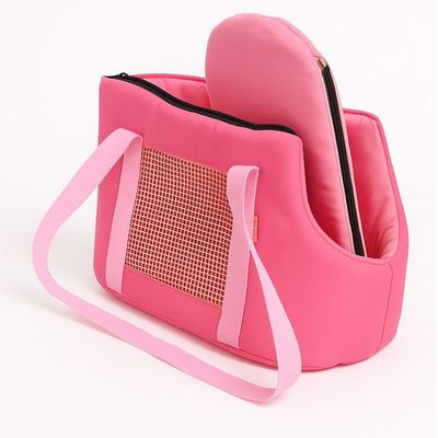 Mala Transporte Pet Dobrável Mochila Rosa Gato Cão Gatinho Carro Passeio Bolsa Compacta Viagem