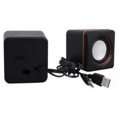 Mini Caixa De Som Para Computador PC Notebook 5w Rms Cabo P2 USB