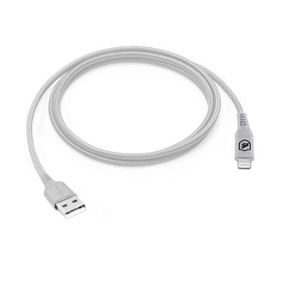 Cabo Lightning / USB-A - Survivor - Branco - 1,5M  no Atacado - Caixa Fechada 10 Unidades - Gshield