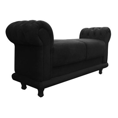 Recamier Barcelona Suede Preto