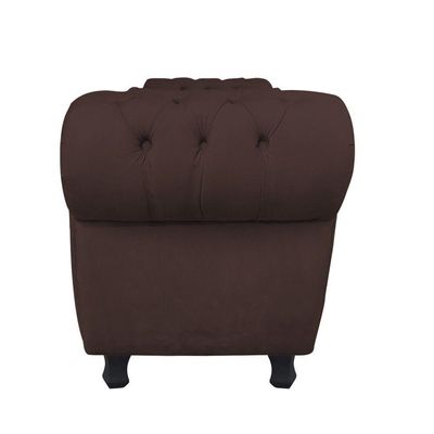 Recamier com Baú Grécia 195cm Suede Marrom