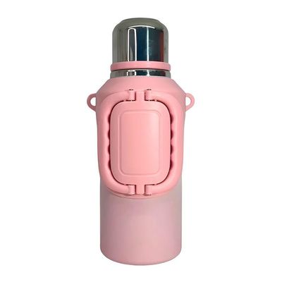 Garrafa Térmica Inox Com Alça Academia Passeio Viagem Branco