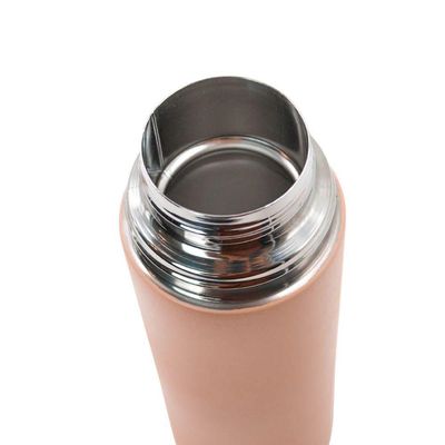 Garrafa Termica Com Copo Parede Dupla Inox Squeeze 500ml Rosa