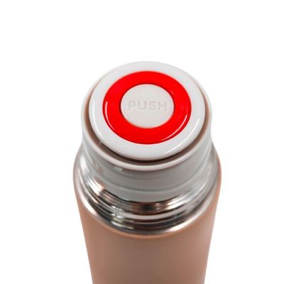 Garrafa Termica Com Copo Parede Dupla Inox Squeeze 500ml Rosa