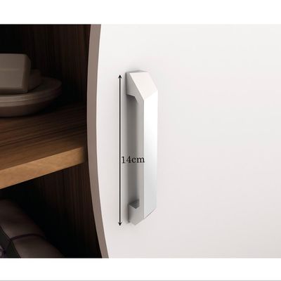 Armário Balcão Gabinete Para Banheiro Com 01 Porta 60 cm Duna B06 Branco Nogal - Lyam Decor