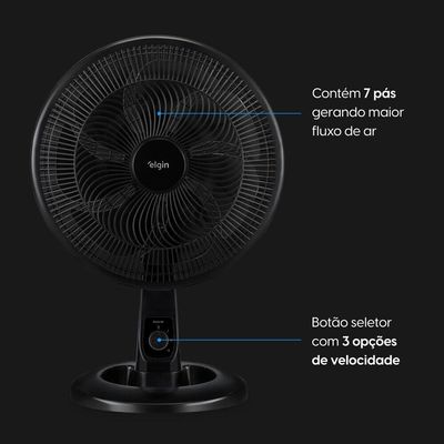 Ventilador Breeze Air 40cm 7 Pás 3 Velocidades Elgin 110V