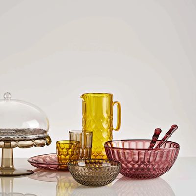TIGELA BOWL GUZZINI EM ACRÍLICO VANITY TERRA 25CM MAUVE 129725TE280