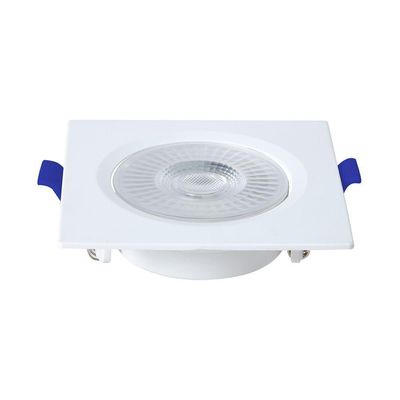 Kit 6 Spot De Led Embutir Slim Mr16 Quadrado 6w Bivolt 6500k Frio