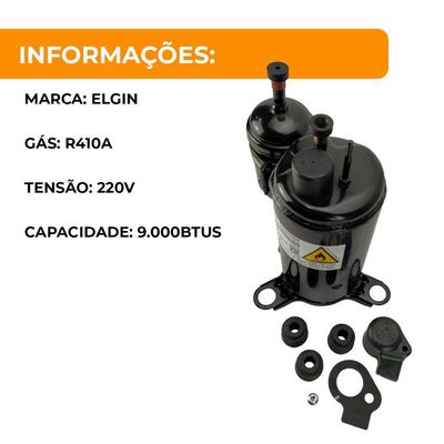 Compressor Inverter Para Ar Condicionado 9.000 Btus R410 220v
