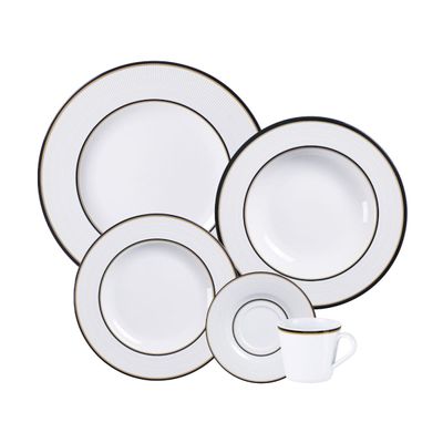 Aparelho de Jantar Tramontina Sienna em Porcelana Decorada 30 Peças