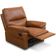 Poltrona do Papai Reclinável e Giratória Oliver D06 Couríssimo Camel - Lyam Decor
