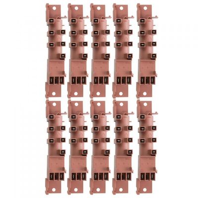 Kit Usina Para Cooktop De 5 Bocas - 10Peças Vermelho Bivolt