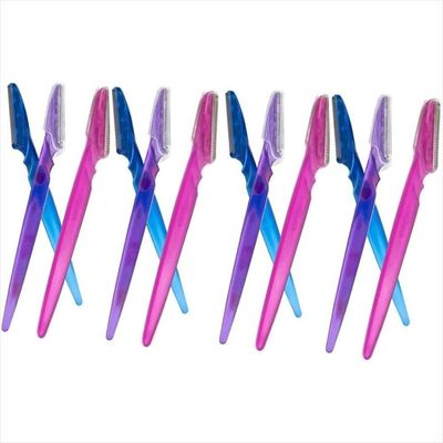Kit Mb Navalha Para Sobrancelhas Com 10 Unidades