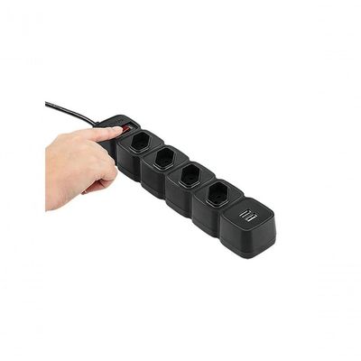 Protetor Eletronico Intelbras Epe204 4 Tomadas 2 Usb Preto