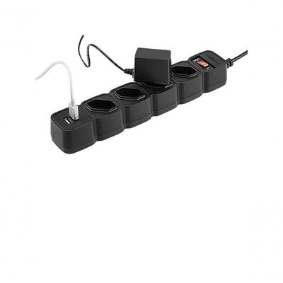 Protetor Eletronico Intelbras Epe204 4 Tomadas 2 Usb Preto