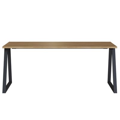 Mesa Para Escritorio Office 160 Cm 25861 Artesano Nogal Sevilha Preto