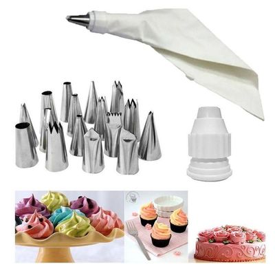 Sto34 - Kit 12 Bicos Com Bisnaga Confeiteiro Decorador