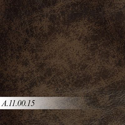 Sofá Living 4 lugares 252cm Agostino Pés Design em Ferro Couro Marrom Manchado G52 - Gran Belo