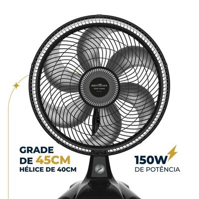 Ventilador Britânia BVT405 Tecnologia Maxx Force 110V