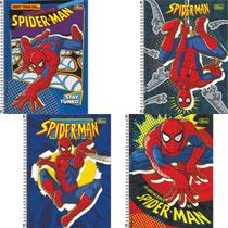 CADERNO CAPA DURA UNIVERSITÁRIO SPIDER MAN FIT 1M 80FLS