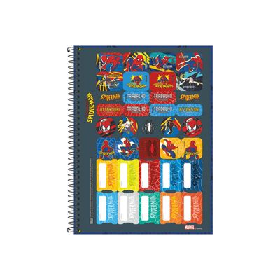 CADERNO CAPA DURA UNIVERSITÁRIO SPIDER MAN FIT 1M 80FLS