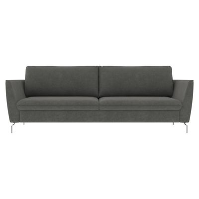 Sofá Decorativo Sala de Estar 190cm Olívia Suede Grafite - Gran Belo