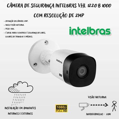 Kit 4 Cameras 02 cam 1220 Full Color 02 cam 1220B Full HD Intelbras Dvr 3004-C, Purple 1TB