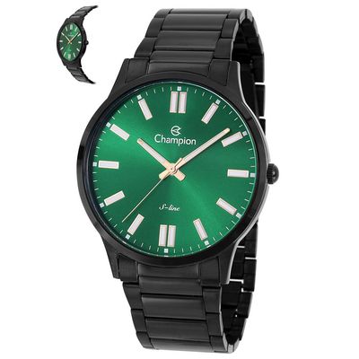 Relógio Champion Masculino Ref: Cn21096g Slim Black