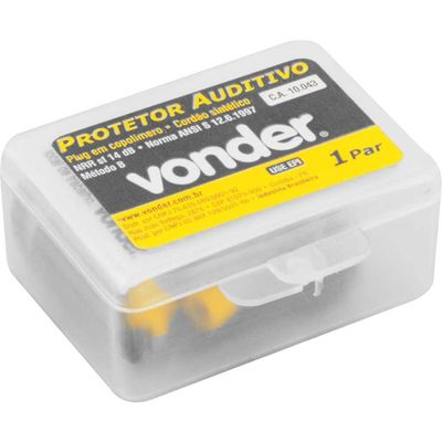 Protetor Auditivo Copolimero Plug Vonder