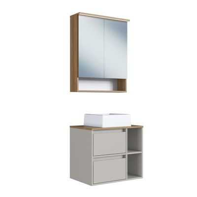 Conjunto para Banheiro Gabinete Suspenso 60cm com Cuba Espel