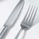Faca de Mesa Serrilhada Aço Inox Talheres Buffet Jogo 6un