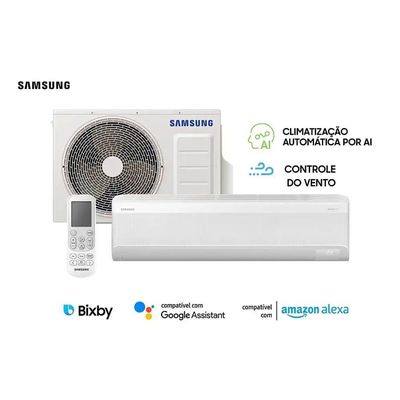 Ar Condicionado Hi Wall Samsung WindFree Connect AI Inverter 18.000 BTUs Frio 220V R-32