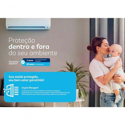 Ar Condicionado Split Hi Wall Full Inverter Daikin BTUs R-32 Quente e Frio 220V