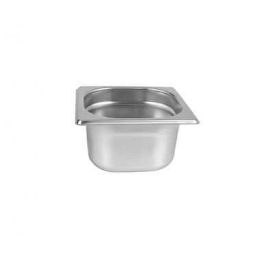 Kit 2 Cubas Gastronomica Inox GN 1/6x100mm (176x162mm) - Brasinox