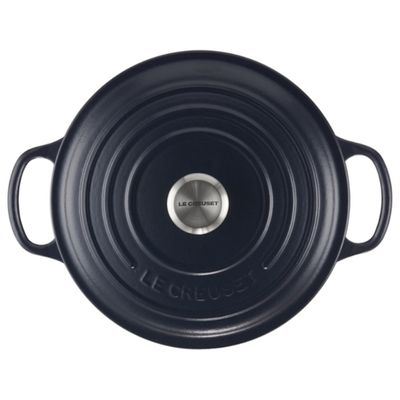 PANELA LE CREUSET REDONDA SIGNATURE FERRO FUNDIDO 28CM AZUL NAVY 21177285214430