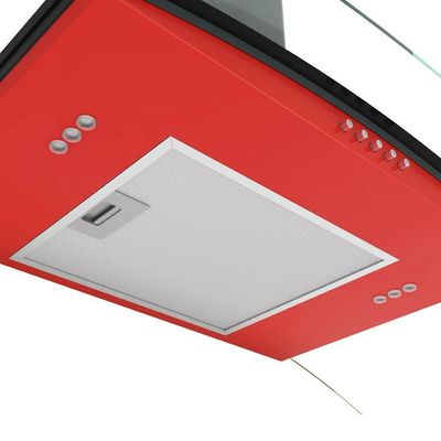 Coifa Terim de Parede Clean Vidro Curvo Vermelha Kroma 60cm Vermelho Kroma 220V