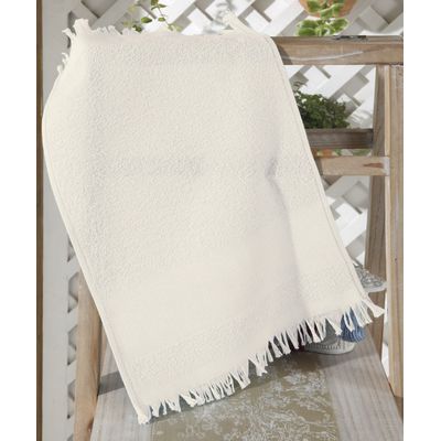Kit Toalha de Lavabo Felpudo Liso Capri II para Bordar Marfim 3 peças Dohler Bege