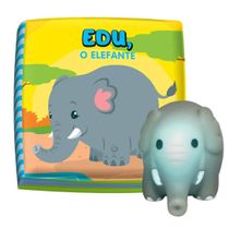 Livrinho p/ Banho Ta Na Hora Do Banho Edu O Elefante 9178 - Vale Das letras