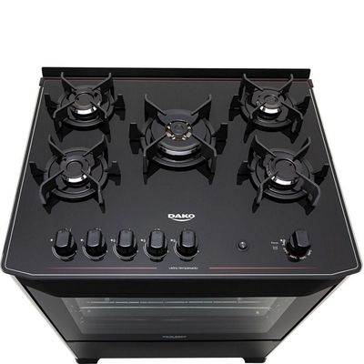 Fogão 5 Bocas Dako Magister Preto Tripla Chama Bivolt