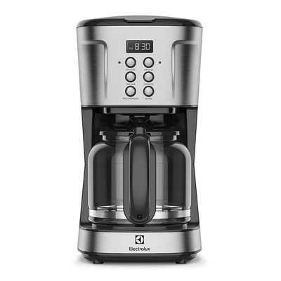 Cafeteira Elétrica Electrolux Digital 38 Xícaras Experience Programável com Timer Cor Inox (ECM30) 127V