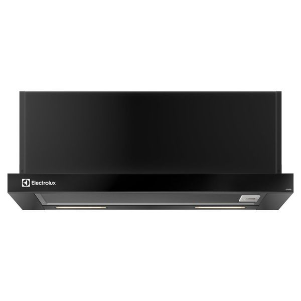 Depurador de Ar Electrolux 60cm Retrátil Preto Efficient com Luz de Led (DE6RB) 127V