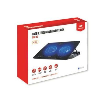Base Refrigerada Para Notebook Até 15.6 Nbc-50bk C3 Tech
