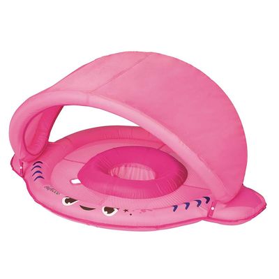 Boia Tubarão com Fralda e Para-Sol Sortida - Rosa