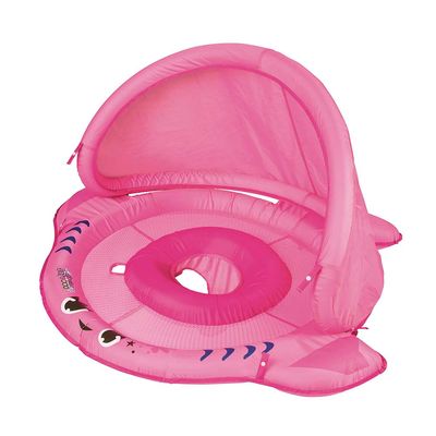 Boia Tubarão com Fralda e Para-Sol Sortida - Rosa