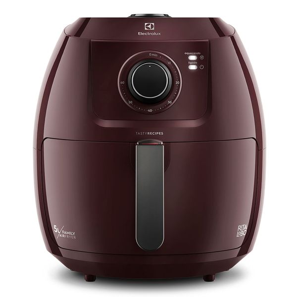 Air Fryer Electrolux por Rita Lobo 6,5L Vermelha Escura Family Efficient 1700W (EAF51) 127V