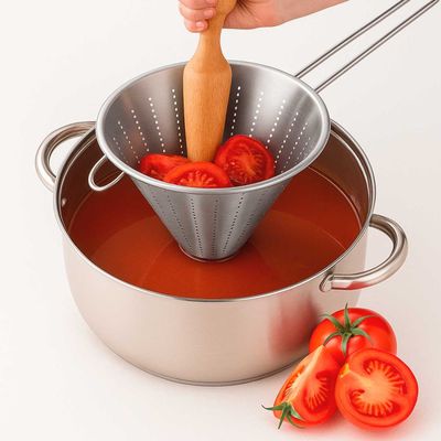 Funil Passador Chinoy Coador Peneira Aço Inox 20cm