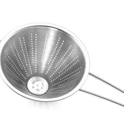 Funil Passador Chinoy Coador Peneira Aço Inox 20cm
