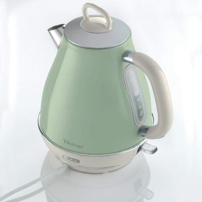 Chaleira elétrica Ariete 2869 Vintage verde 1,7 litro 1850w 220 volts